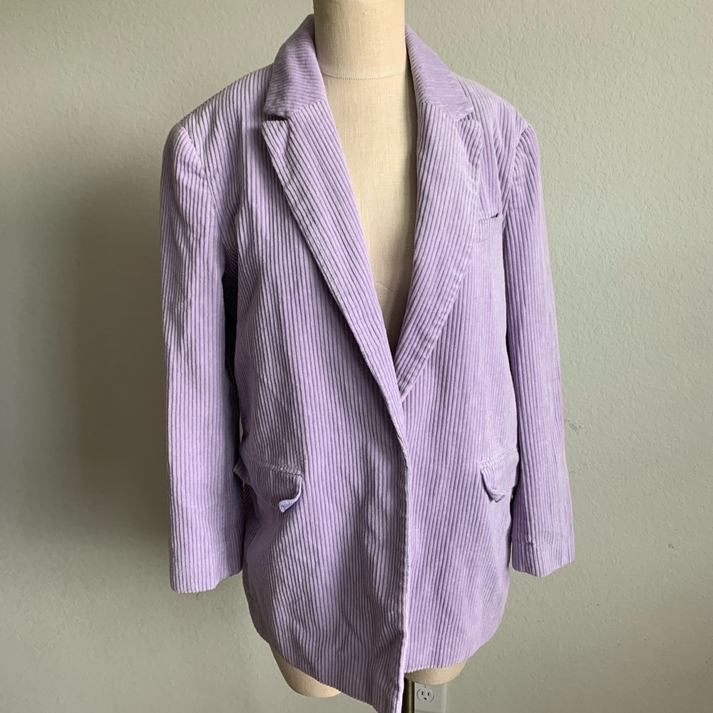 ASOS Lavander Courduroy Blazer